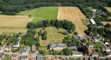 Barockschloss Vogelperspektive