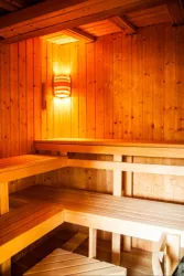 Sauna im Garten