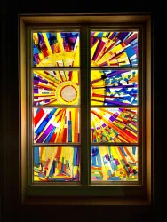 Adventsfenster (© Ev. Johanniter-Gemeinde Meisenheim)