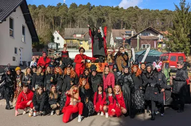 Gruppe am Faschingsumzug 2024