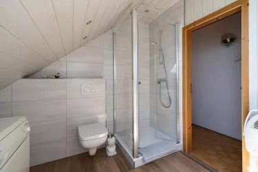 Studio - Dusche im Badezimmer (© Stier)