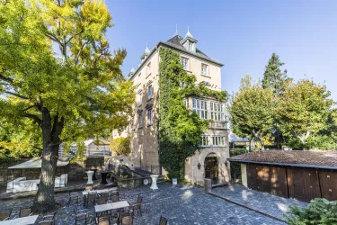Schloss Edesheim mit Terrasse (© Verein SÜW Edenkoben, T. Kujat)