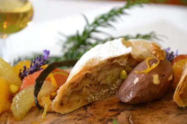 Bananenstrudel (© Hotel Schloss Edesheim)