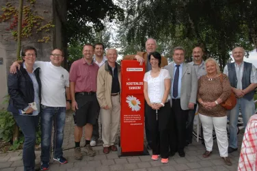 Einweihung_E-Bike_Tankstelle am Anglerheim Neupotz (© VG Jockgrim)