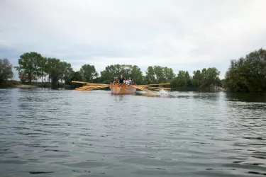 Lusoria Rhenana auf dem See