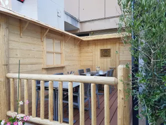 Teil der Außenterrasse