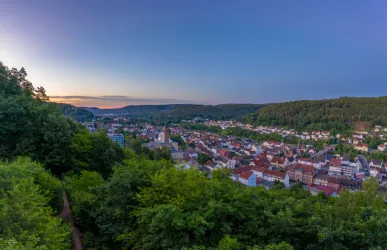 Blick von Kanzelplattform auf Rodalben