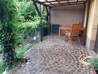 Terrasse (© Archiv Ferienwohnung Felsenwanderweg)