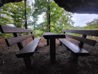 Blick aus dem Felsvorsprung des Kanzelfelsens
