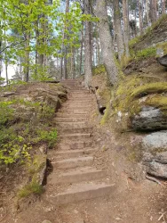 Treppe zur Kanzelplattform