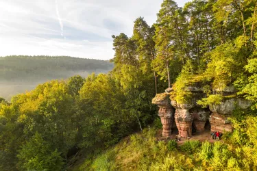 Bruderfelsen am Rodalber Felsenwanderweg
