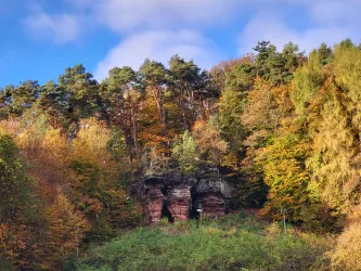 Bruderfelsen im Herbst