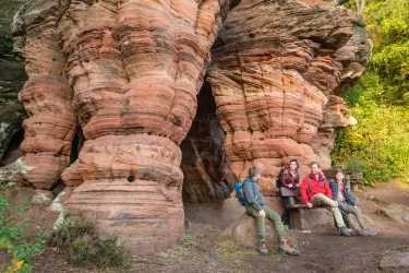 Bruderfelsen am Rodalber Felsenwanderweg
