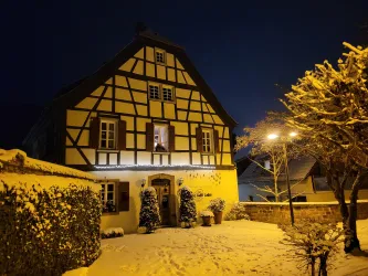 Das Alte Pfarrhaus im Schnee