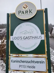 Schild Udo's Gasthaus