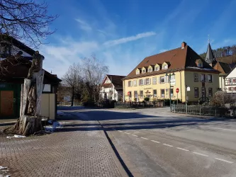 Blick vom Bahnhof Richtung Zentrum