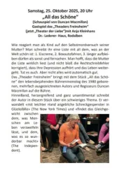 Theaterstück All das Schöne