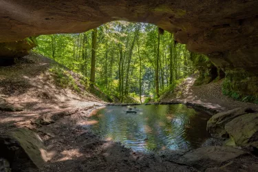 Blick aus der unteren Bärenhöhle