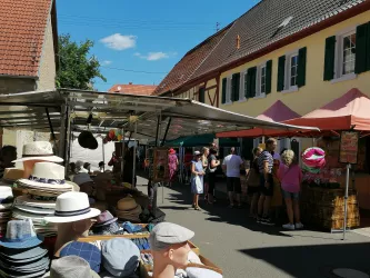 Stand auf dem Markt (© Anke Corell-Grasser)