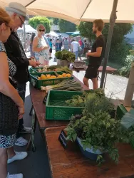 Gemüsestand (© Anke Corell-Grasser)