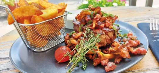 Pfifferlingssteak (© A. Späth)