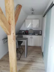 Appartement B Obergeschoss - Küche mit Essecke (© Familie Christmann)