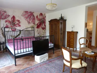 Schlafbereich Merian (© Apartments im Hintergässl)