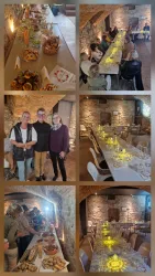 Eine Zusammenstellung verschiedener Bilder die bei der Frauenweinprobe entstanden sind.