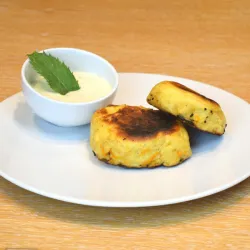 Karotten-LUDA mit Vanillesoße