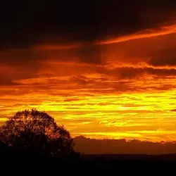 Sonnenuntergang am Oderskopf