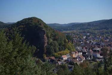 Blick vom Jakobsfelsen auf den Jungfernsprung (© Kurt Groß)