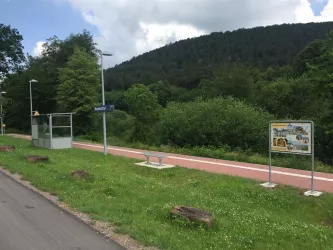 Bahnhaltepunkt Moosbachtal (© Adrian Stilgenbauer)