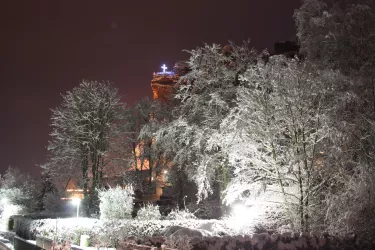 Jungfernsprung im Winter (© Andreas Winnwa)