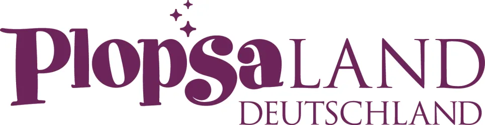 Logo des Holiday Parks Pfalz mit einer aufregenden Achterbahn und bunten Schriftzügen. Es vermittelt den Spaß und das Abenteuer eines Freizeitparks.