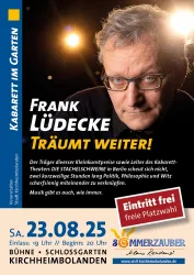 FlyerA6 Kabarett im Garten - Frank Lüdecke 2025