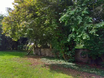 Garten mit alter Mauer