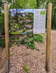 Wimmelbild auf demWanderparkplatz, Madenburg