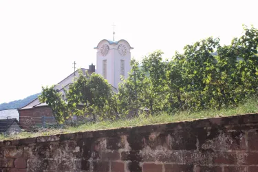 Blick auf die Kirche...