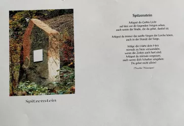 Infotafel - Spitzer Stein - Esthal
