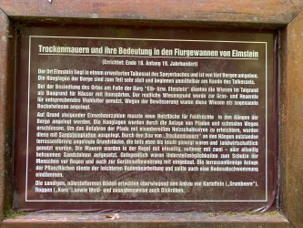Infotafel-Trockenmauern u. ihre Bedeutung