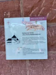 kath. Kirche Herz Mariä - Info Schild