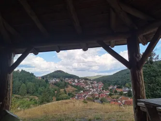 Ausblick vom Pavillon auf Iggelbach