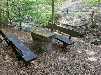 Tischgruppe am Stamminger Brunnen