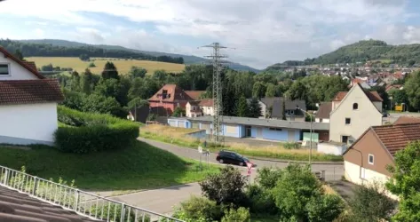 Blick vom Balkon