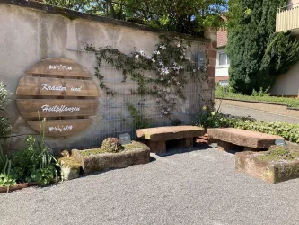 Kräutergarten Freckenfeld - Holzschild