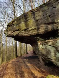 Felsvorsprung am Hubertusfelsen