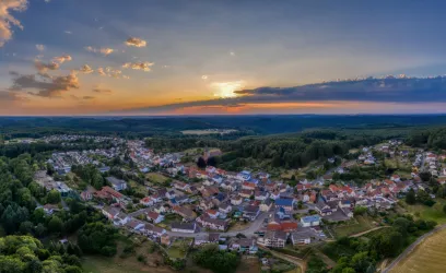 Blick auf Leimen mit Röderhof