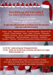 Plakat Weihnachtsmarkt Leimen