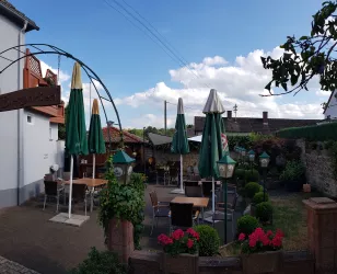 Biergarten der Gaststätte Zum Stern