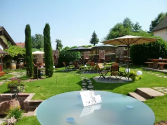 Garten im Restaurant